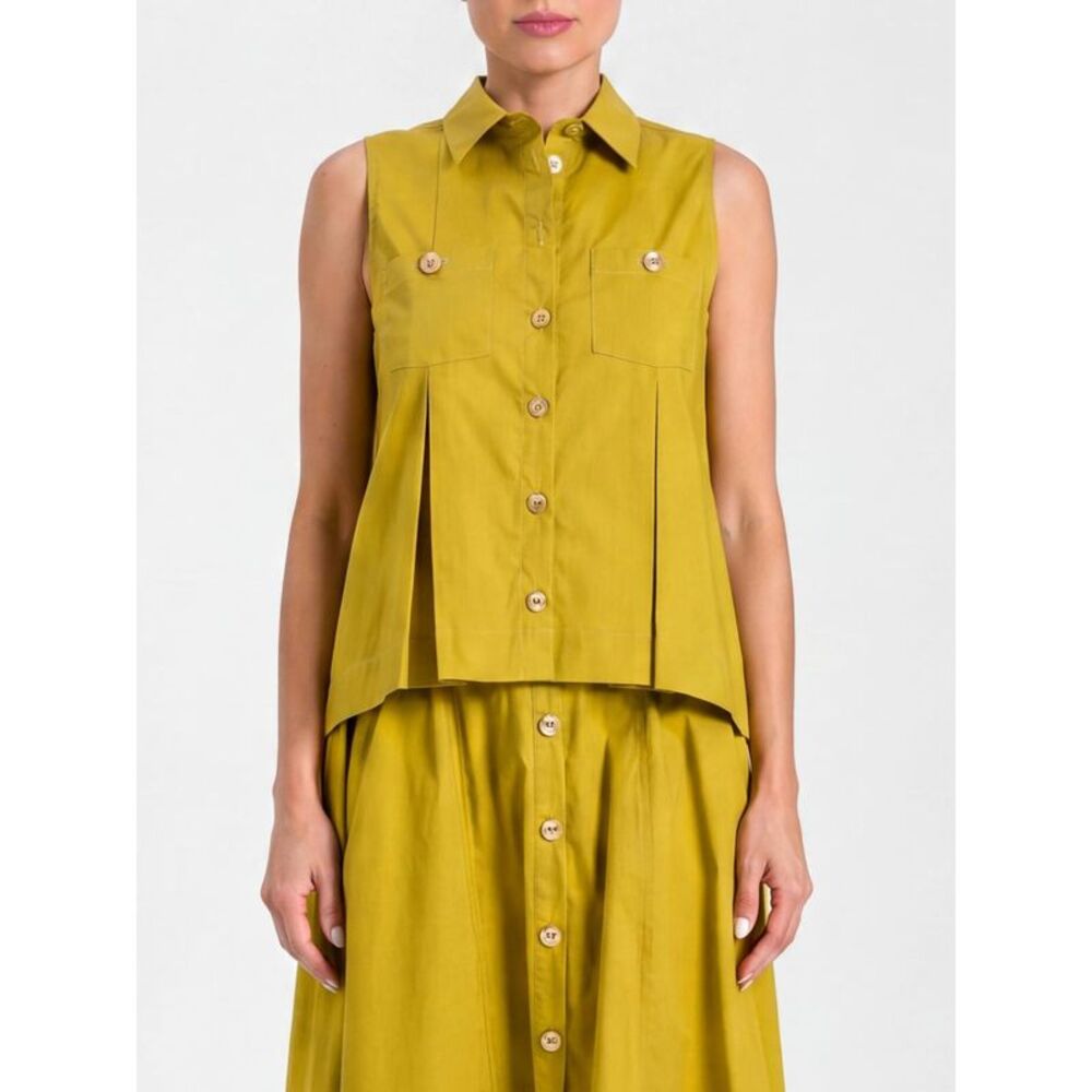 Twinset Women Twinset Stretch Cotton Sleeveless Shirt